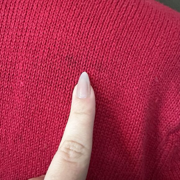 Vintage Classic Elements Button Front Sweater Kitsch Christmas Embroidered 20-22 - Picture 6 of 8